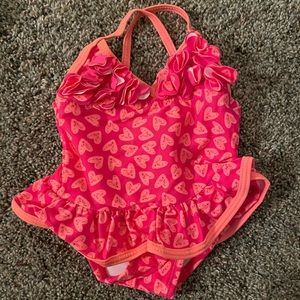 Pink platinum infant bathing suit